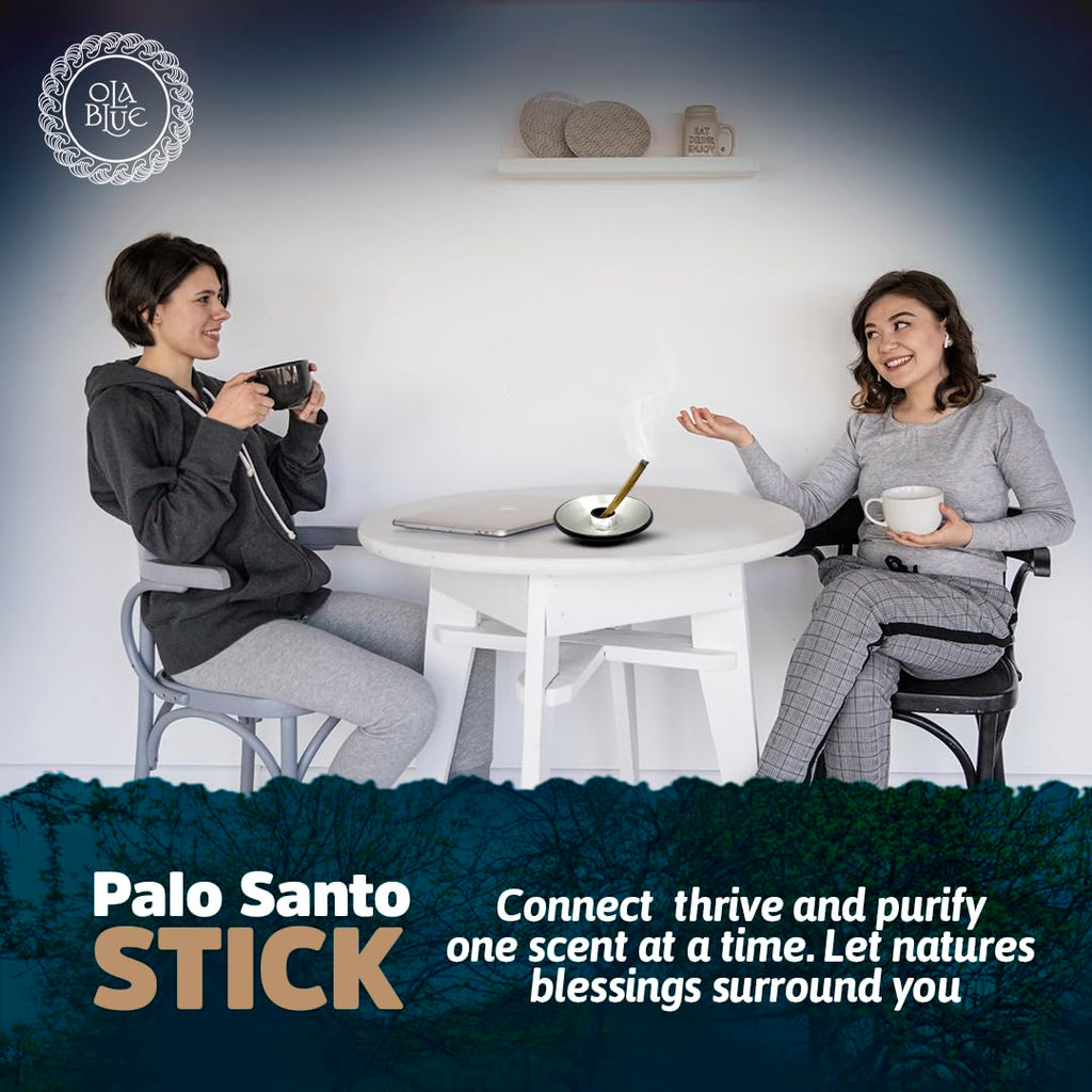 Ola Blue Palo Santo Smudging Sticks – 24 Pack (8 oz / 220 g) | Natural Palo Santo Incense Sticks from Peru | Resin-Rich Aromatic Sticks for Smudging & Meditation