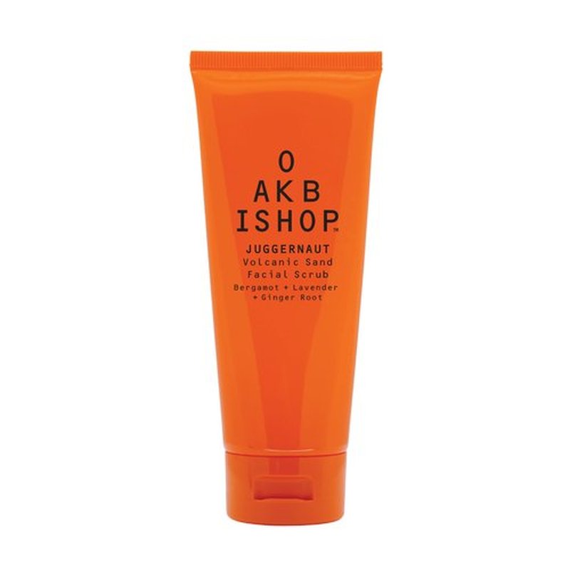 Oak Bishop Juggernaut Men's Volcanic Sand Exfoliating Cleanser for Smoother Skin – Deep Pore Clean, Bergamot, Lavender and Ginger Root, 3.4 fl oz