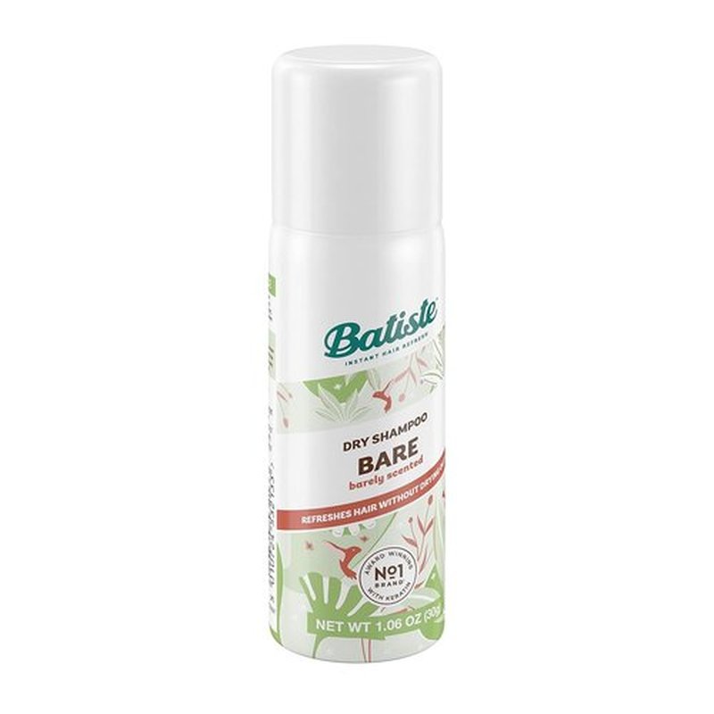 Batiste Dry Shampoo - Bare Mini Travel Size (1.06 oz) | Pack of 3 for Fresh, Clean Hair