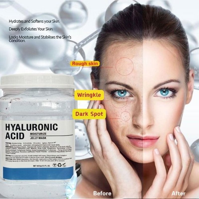 DR MEINAIER Hyaluronic Acid Jelly Mask – Professional Gel Face Mask for Facials, Vajacial Mask Treatment, Mascarilla Hiroplastica Facial, Hydrating Skincare Mask