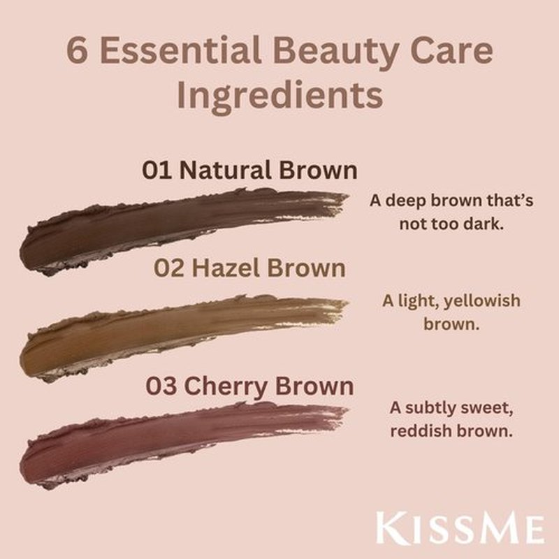 Heroine Make by KISSME Waterproof Eyeliner Pencil for All-Day Wear, Eyeliner Pencil for Precise Eye Liner Looks, Soft & Blendable Lines with a Smooth Glide, Natural Brown, Made in Japan, 1 EA, CREAM