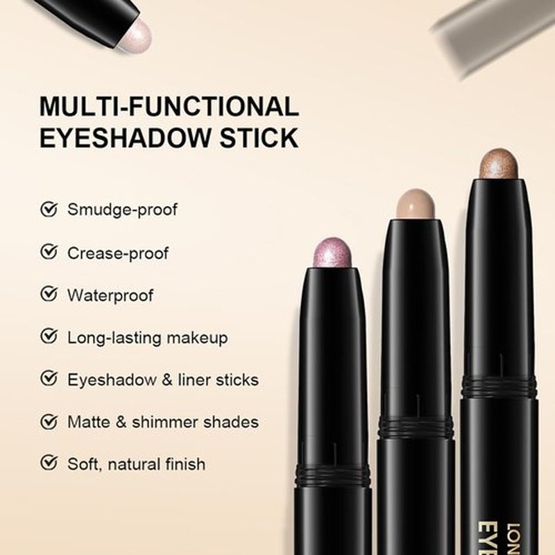 Erinde Waterproof Cream Eyeshadow Stick - Bright Pink Matte, Long-Lasting & Blendable | Vegan 05
