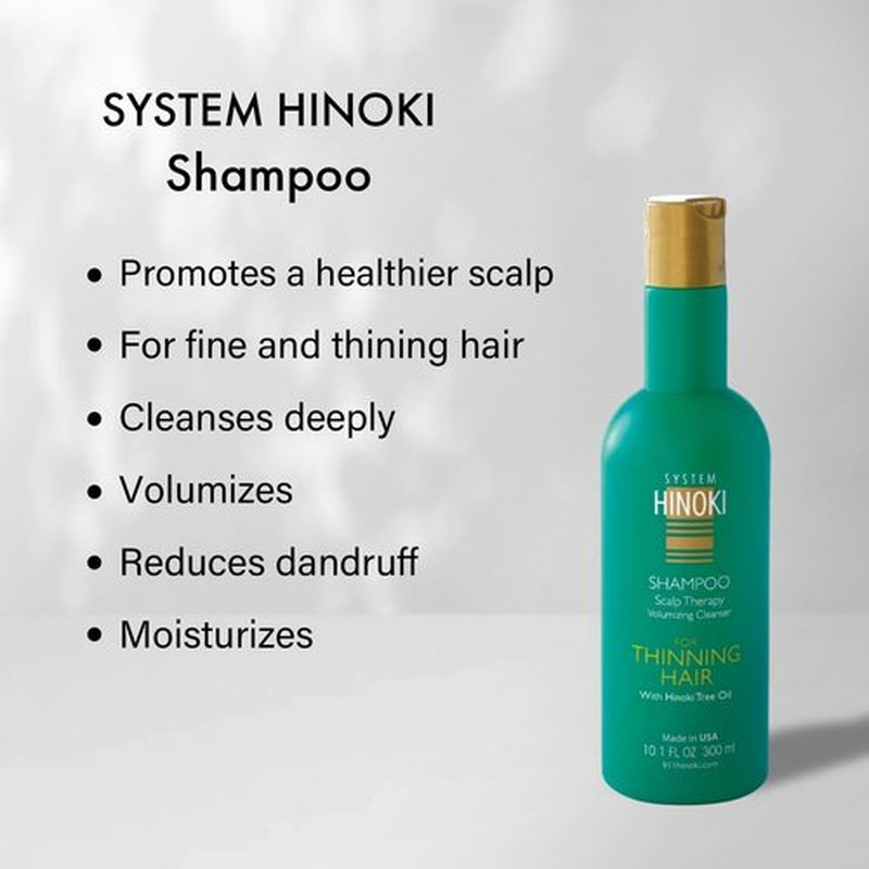 Hayashi Hinoki Shampoo - Nourishing Formula for Healthy Hair | 10.1 Fl Oz