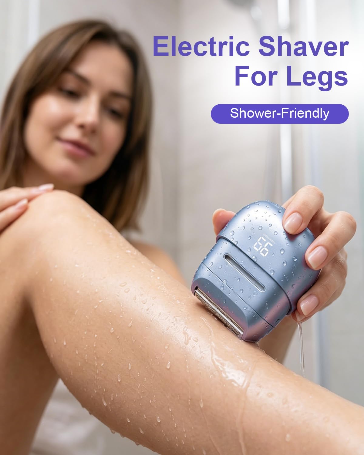 UNIMIKO Electric Shaver for Women Waterproof Mini Electric Razors for Women - Cordless Foil Shaver for Hair Removal, Legs, Face, Body, Bikini,Sensitive Skin, Razor for Teen Girls (Silver, Basic)
