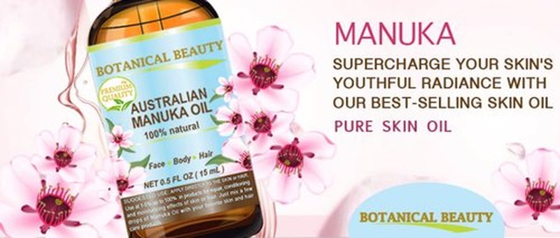 Botanical Beauty MANUKA OIL WILD GROWTH RAW 100% Natural VIRGIN UNREFINED Cold Pressed Carrier Oil. for Skin, Face, Hair, Lip and Nail Care Anti-Aging 0.5 Fl.oz.- 15 ml