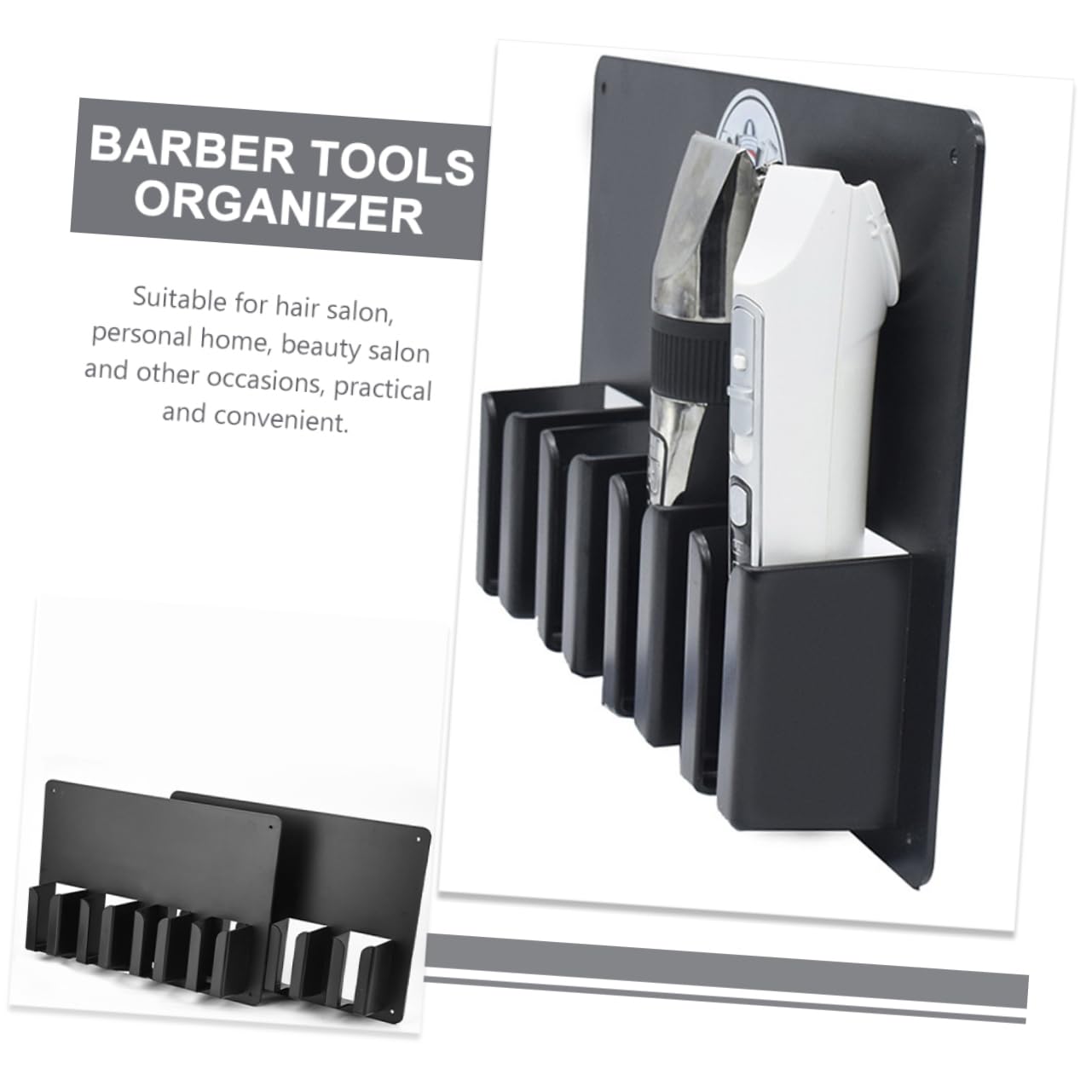Angoily Hair Clipper Storage Case Electric Clipper Wall Bracket Holder for Stylist Tools