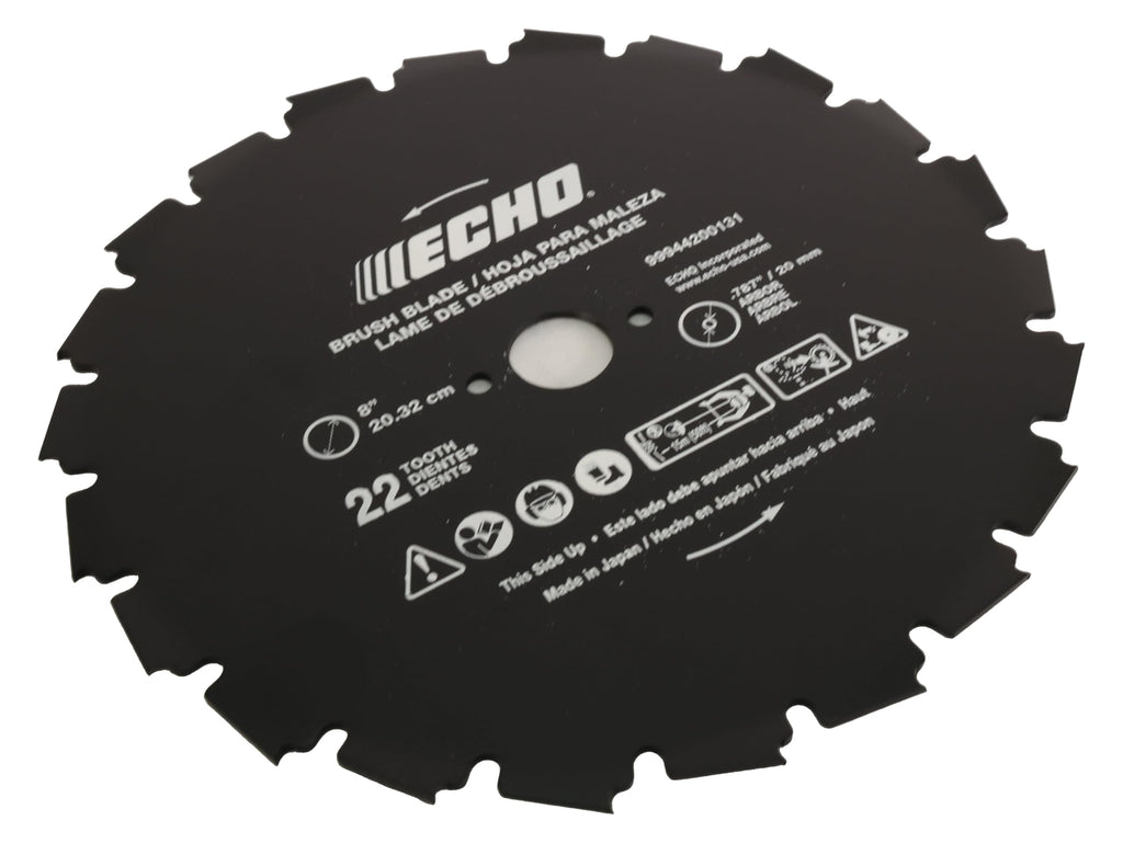 99944200131 Echo 8" Steel Brushcutter Blade 20 mm Bore 22 Tooth Fits SRM-210 SRM-225 SRM-230 SRM-260 SRM-265 SRM-280 SRM-311 SRM-340 SRM-400 SRM-410 Trimmers