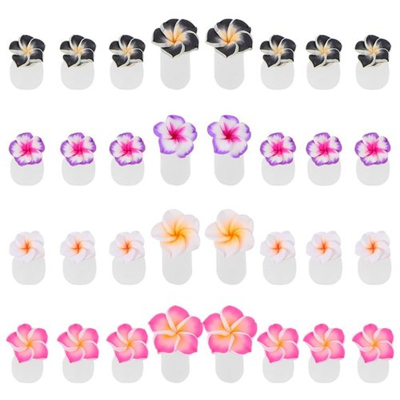 DOITOOL Silicone Toe Separators for Pedicure 32Pcs Flower Design Toe Spacers Nail Dividers Soft Reusable Stretchers for Women Home and Salon Use