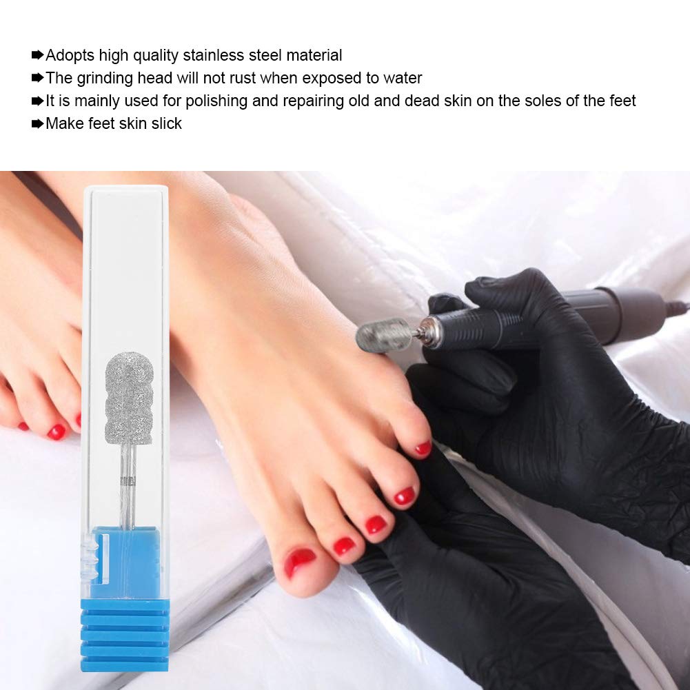 Stainless Steel Foot Nail Drill Bit B1 for Exfoliating, Polishing & Callus Removal | Durable & Lightweight Nail Grinding Head for Professional Foot Care
