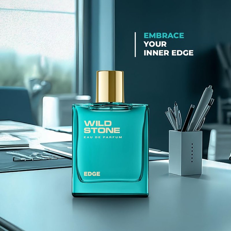 Wild Stone Edge Eau De Parfum - Luxury Men's Fragrance | 3.38oz (100ml) | Intense & Long-Lasting Scent