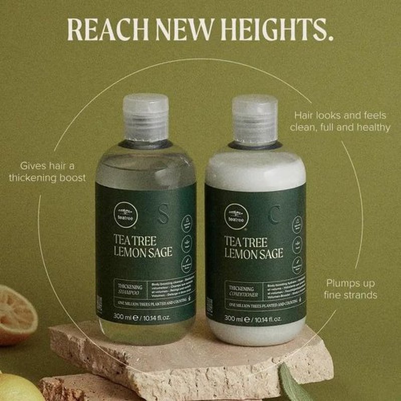 Regine Switzerland Tea Tree Lemon Sage Thickening Conditioner - Boosts Volume for Fine Hair