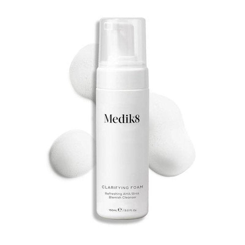 Medik8 Clarifying Foam - Lightweight Exfoliating Face Cleanser with AHA & BHA - 5 oz