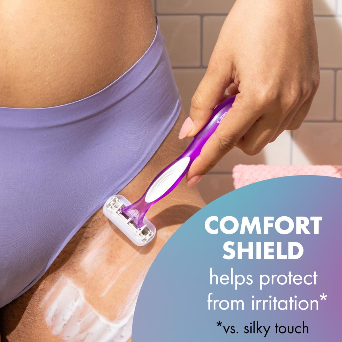 BIC Soleil 3 Sensitive Womens Disposable Razors, 5-Pack, Triple Blade