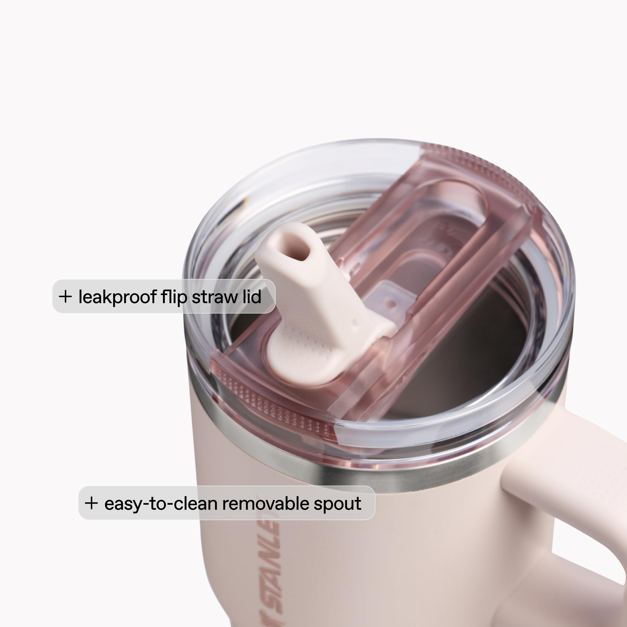STANLEY Quencher ProTour Flip Straw Tumbler with Leakproof Lid 40 oz | Built-In Straw and Handle | Cup Holder Compatible for Travel | Insulated Stainless Steel Cup | BPA-Free | Dried Pine VRT