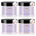 TOROKOM 4 Colors Acrylic Powder, 480g/16.93oz Acrylic Nail Powder Large Capacity Acrylic Dip Powder for Nails Acrylic Extension Powders, 3D Nail Carving, Long-Lasting, No Nails Lamp Required (4*120g)
