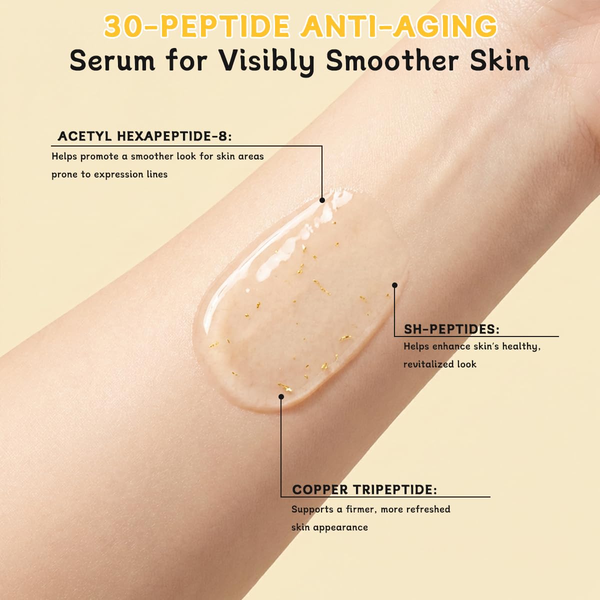 Deep Collagen Serum, Silk Peptide Lifting Face Serum – Korean Anti-Aging Ampoule for Deep Hydration & Firming Care, Smooth Glowing Skin, Mother’s Day Skincare Gift for Mom