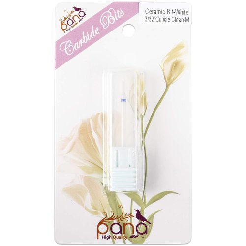 Pana Cuticle Clean Ceramic Nail Bit - Medium Grit 3/32" for Electric Dremel Drill