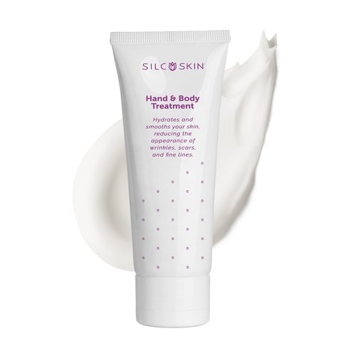 Silcskin Hand And Body Treatment Water Based Lotion For Crepey Skin And Fine Lines With Medical Grade Silicone, Winter Skin Care Gift For Women, 4 Oz