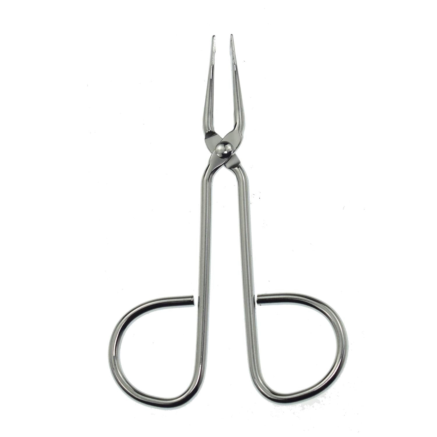 Motanar (2 Pack) Scissors Shaped Eyebrow Tweezers Clip - Flat Tip Tweezers Hair Plucker for Hair and Eyebrows Personal Care Multicolor (Silver & Straight)