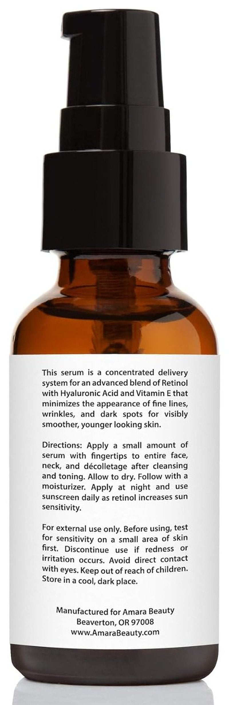Skiennix Retinol Serum 2.5% - Hydrating Formula with Hyaluronic Acid & Vitamin E, 1 fl. oz.