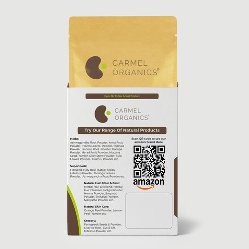 CARMEL ORGANICS Bhringraj Powder 8 Ounce| Natural Hair & Scalp Care | Promotes Hair Growth & Strength | Ayurvedic Herbal Powder | No Added Preservatives, Non-GMO