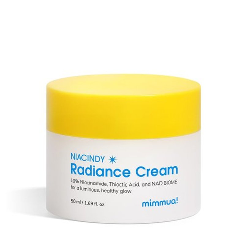 mimmua! NIACINDY Radiance Capsule Cream | Liposomal NAD + 10% Niacinamide +Thioctic Acid + 9 Peptides | Dark Spot Remover & Anti-Aging Moisturizer | Korean Clinical Formula for Radiant Skin | 50ml