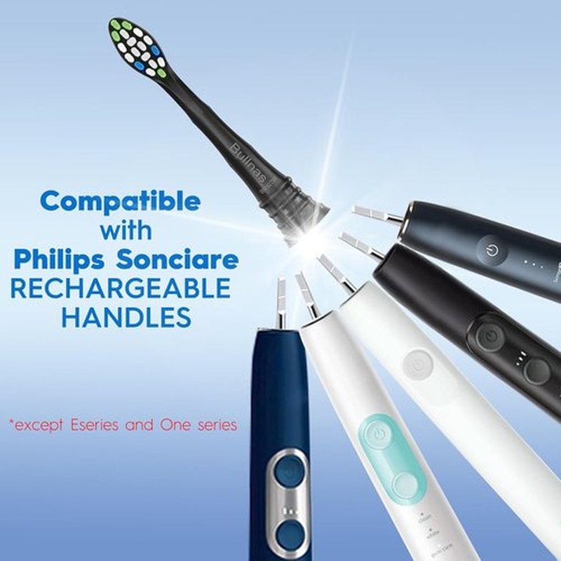 Philips Sonicare Replacement Brush Heads | Ultimate Care for ProtectiveClean 4100/5100/5300/6100 | 12 Count, Black