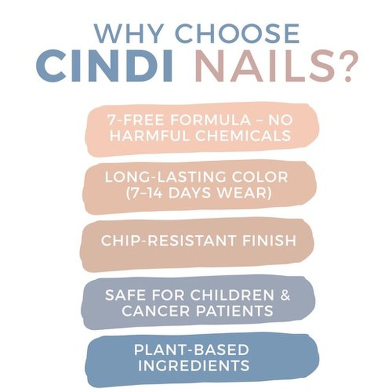 Cindi Nails Sheer Bliss Nail Polish Set – 3-Pack Sheer Neutrals in Au Naturel, Ballet Shoes, and My Mani – 7-Free, Non-Toxic, Long-Lasting All Natural Natural Finish
