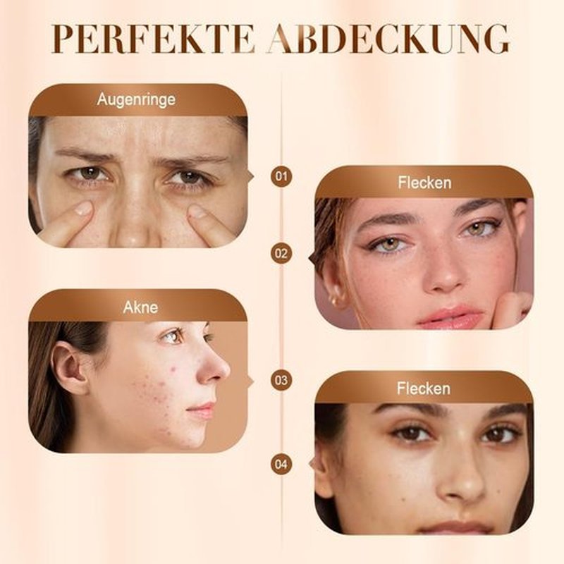 Skiennix Color Changing Foundation - Lightweight Liquid Concealer for Mature Skin | Universal Tone (1pcs)