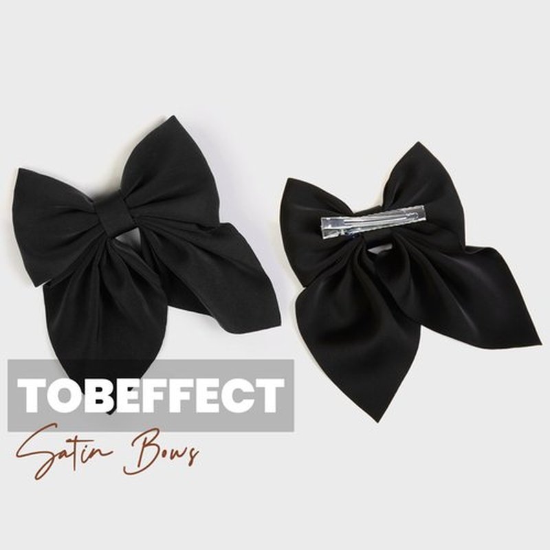 Hair Bows for Women Small Cute Bows Hair Clips for Teens Girls, Silky Satin Ribbons Fall Hair Accessories 8PCS