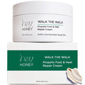 Hey Honey Propolis Foot & Heel Cream - 72-Hour Hydration & Callus Remover for Dry, Cracked Feet | 5 oz