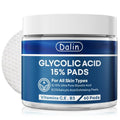 Glycolic Acid Resurfacing Pads, 15% Ultra Pure Glycolic Acid & 2% Salicylic Acid Exfoliating Peel for Face, Keeps Skin Smooth and Prevents Wrinkles and Lines, Radiant Skin Renewal - 60 Pads