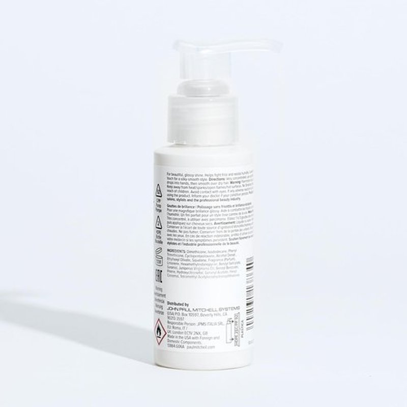 Paul Mitchell Gloss Drops Shine Serum, Frizz-Free Polish, Brilliant Shine, For Medium To Coarse Hair, 2.5 fl. oz