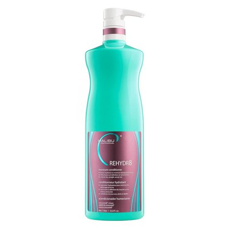 Malibu C REHYDR8 Moisture Conditioner - Hydration Boosting Formula for Dry, Brittle Hair - Revives All Hair Types