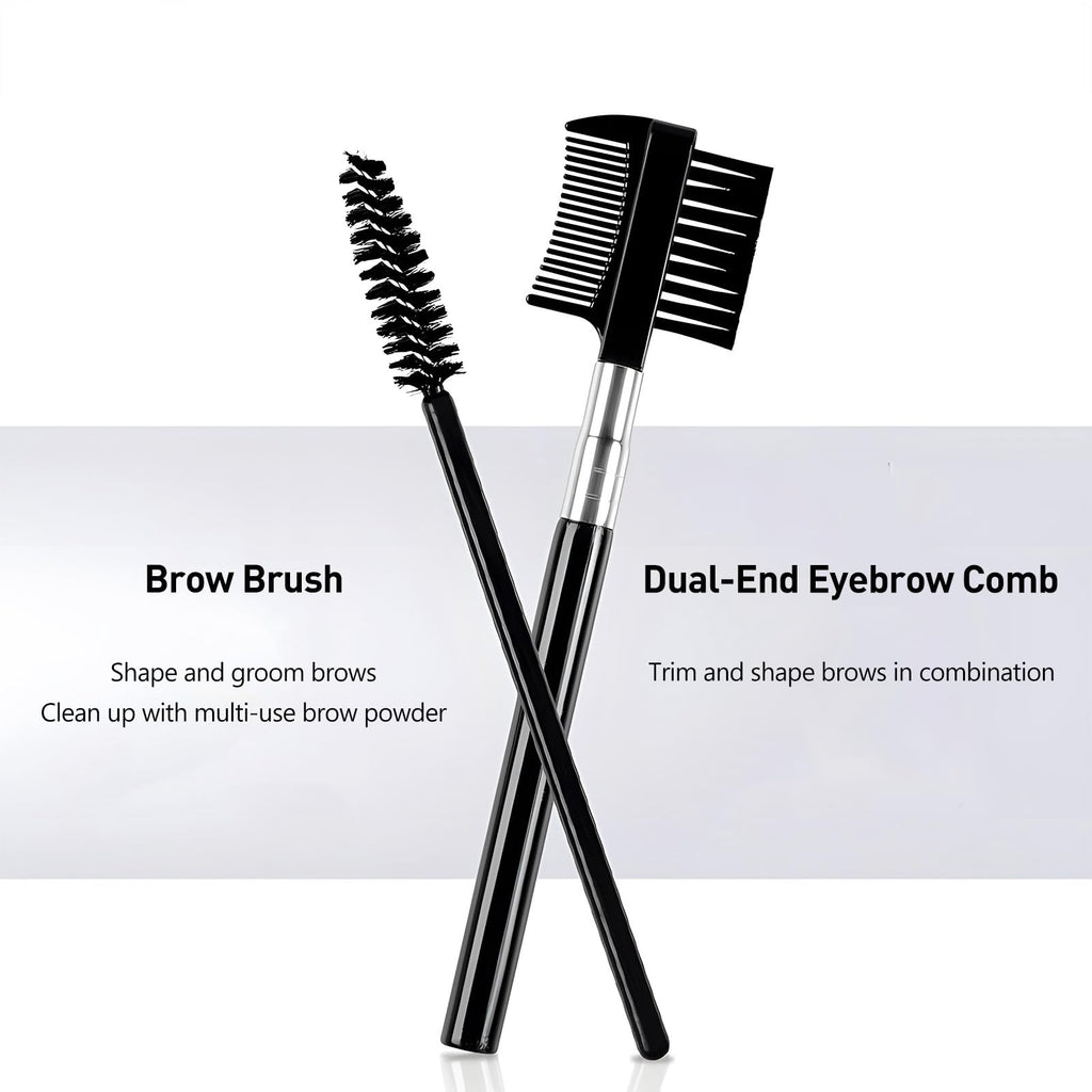 Kootinn Eyebrow Trimmer Kit, 6 in 1 Eyebrow Scissors, Tweezer, Eyebrow Razor, Eyebrow Brush and Comb for Women