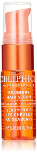 Obliphica Seaberry Leave-In Hair Serum - Nourishing Formula for Frizz-Free Fine & Medium Hair - 0.5 Fl Oz