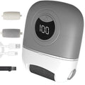 Electric Foot Callus Remover, 2024 New USB Rechargeable Foot Repair and Grinding Device, Heel Polisher Digital Display, Electric Foot Exfoliating Scrubber with 3 Grinding Heads 2 Speeds (Grey)