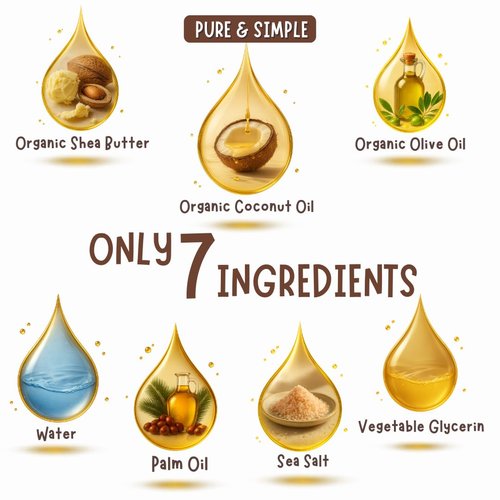 Skiennix Fragrance-Free Baby Bar Soap - Gentle Unscented Natural Soap for Sensitive Skin | 2 Bars (3.5 oz Each)