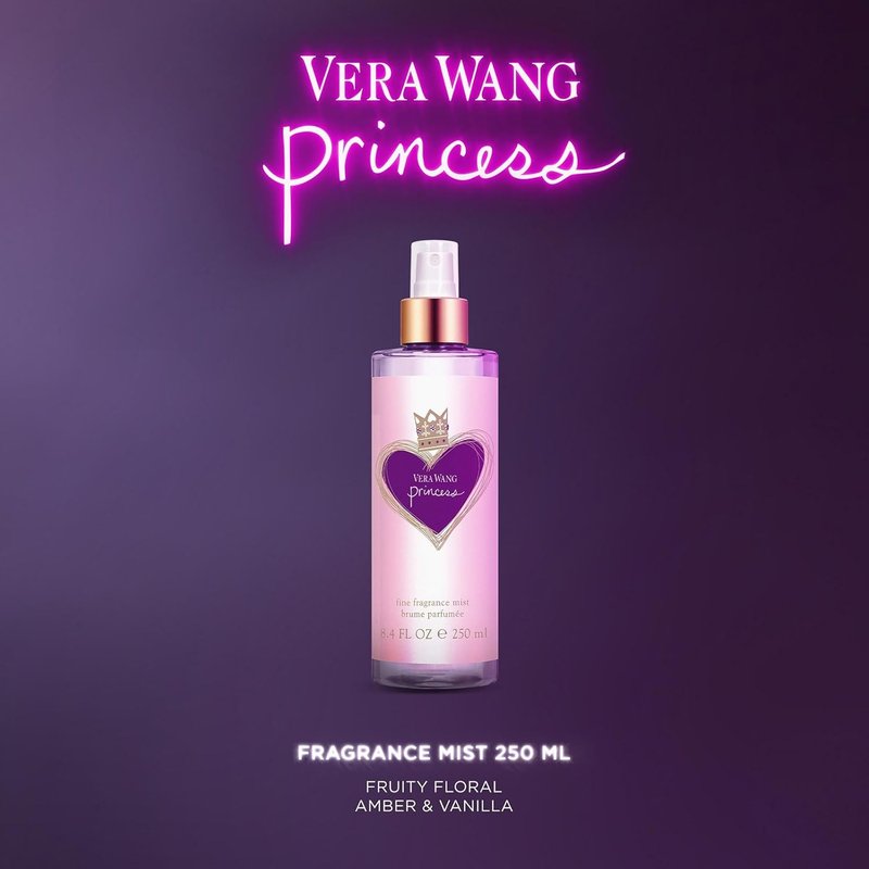 Vera Wang Princess Hair and Body Mist - Luxurious Fragrance for All-Day Freshness | 8.4 fl Oz