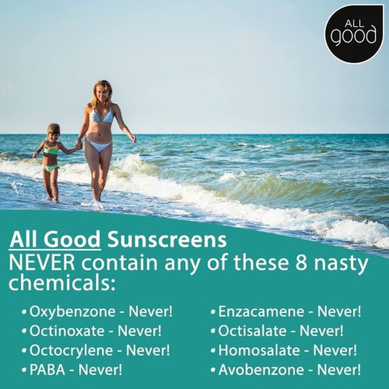 All Good Baby & Kids Mineral Sunscreen Butter Stick - SPF 50, UVA/UVB Protection, Coral Reef Friendly, 2.75 oz (2-Pack)
