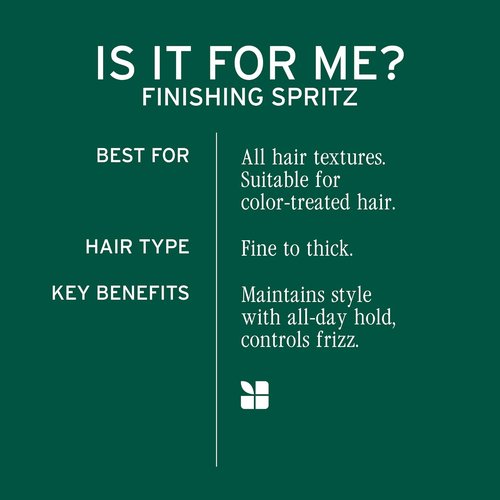 BIOLAGE Finishing Spritz Hairspray - Strong Hold & Quick Dry, Controls Frizz for 24 Hours, Vegan & Cruelty-Free