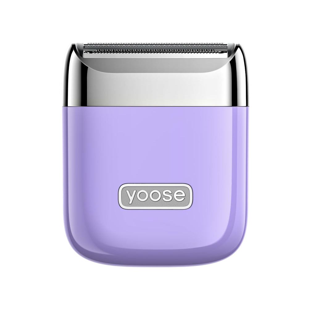 yoose Electric Razors for Women, IPX7 Alloy Body Bikini Trimmer for Women (USB-C, Trimmer Comb, Multi Shaving Modes), Portable Size, Taro Purple