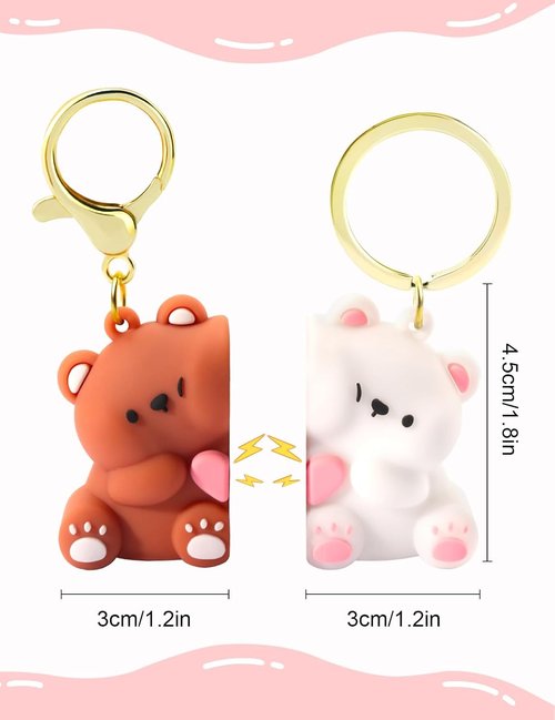 Chunlong Four Cute Keychain Gift for Boyfriend or Girlfriend | Perfect for Valentine's Day & Birthdays