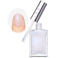 Beetles Nail Polish - Fast-Drying Jelly White Nail Concealer with Blue Glitter | 0.51 FL OZ