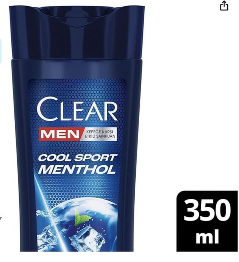 NEW Clear Men Anti-Dandruff Shampoo Cool Sport Menthol Refreshing Menthol Effect 350 ml