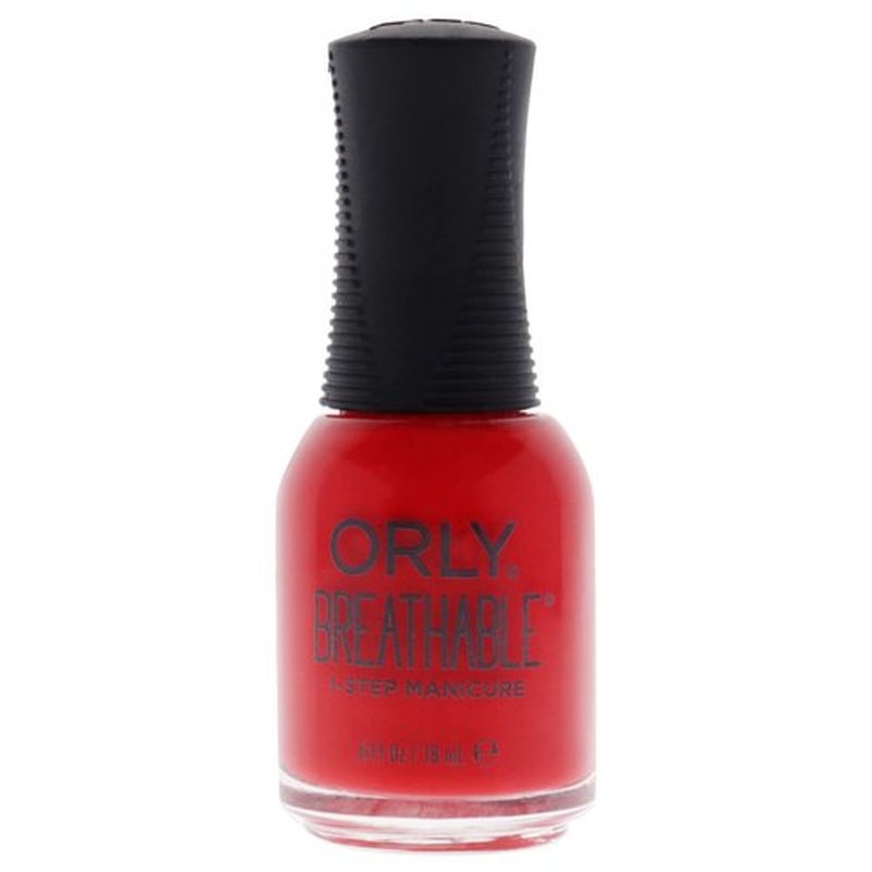 ORLY Breathable Nail Polish 'Cherry Bomb' | Color + Treatment No Base Coat or Top Coat Needed | 0.6 fl oz