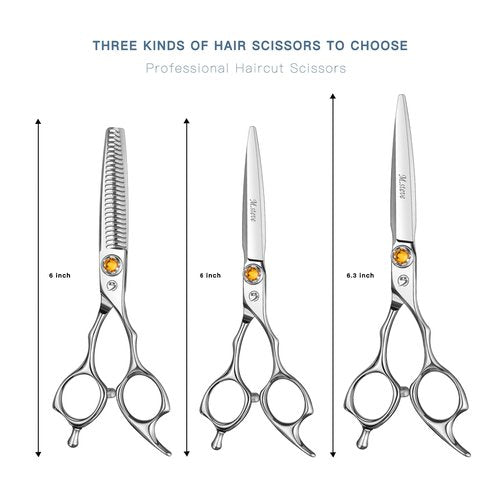 M.steve Thinning Shears for Hair Cutting 6",Left and Right Hand Professional Hair Thinning Scissors with Barber Texturizing 26 Teeth Shears,Barber Scissors for Salon/Home Use