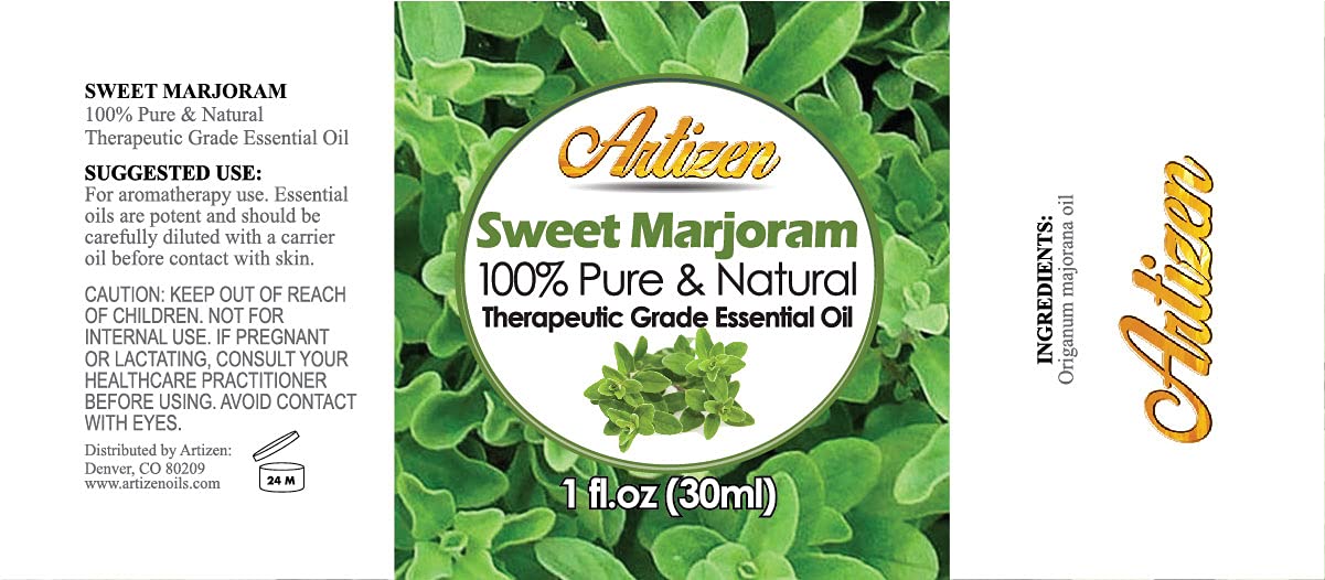 Artizen 2oz Oils - Marjoram Essential Oil - 2 Fluid Ounces