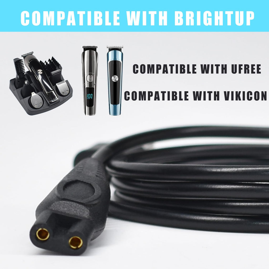 Pinkind Charger Cord Compatible with Brightup FK-8688T/FK-8788T Beard Trimmer All-in-one Multifunctional Grooming kit Hair Clippers USB Charging Cable