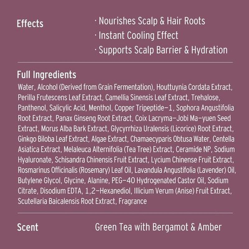 L01 Korean Root Pro Booster scalp care serum spray with Patented Traditional Herbal Composition, Copper tripeptides-1 for Follicle/Ginseng/Anti hair loss/korean skin care